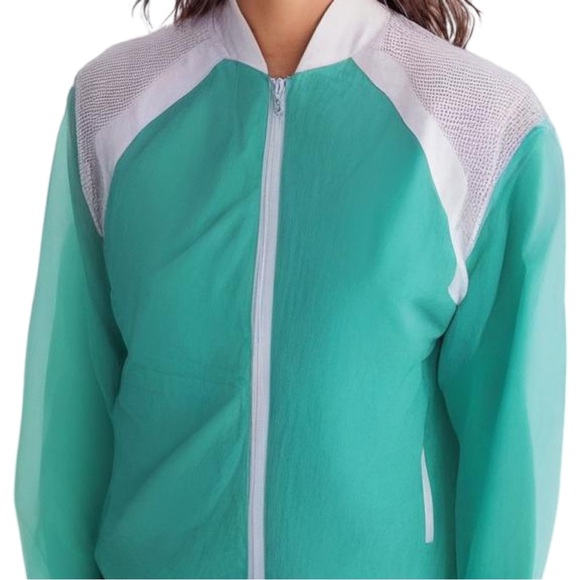 Vintage Circa 1980s/90s Bright Turquoise & White 3 piece tracksuit - Picture 4 of 15